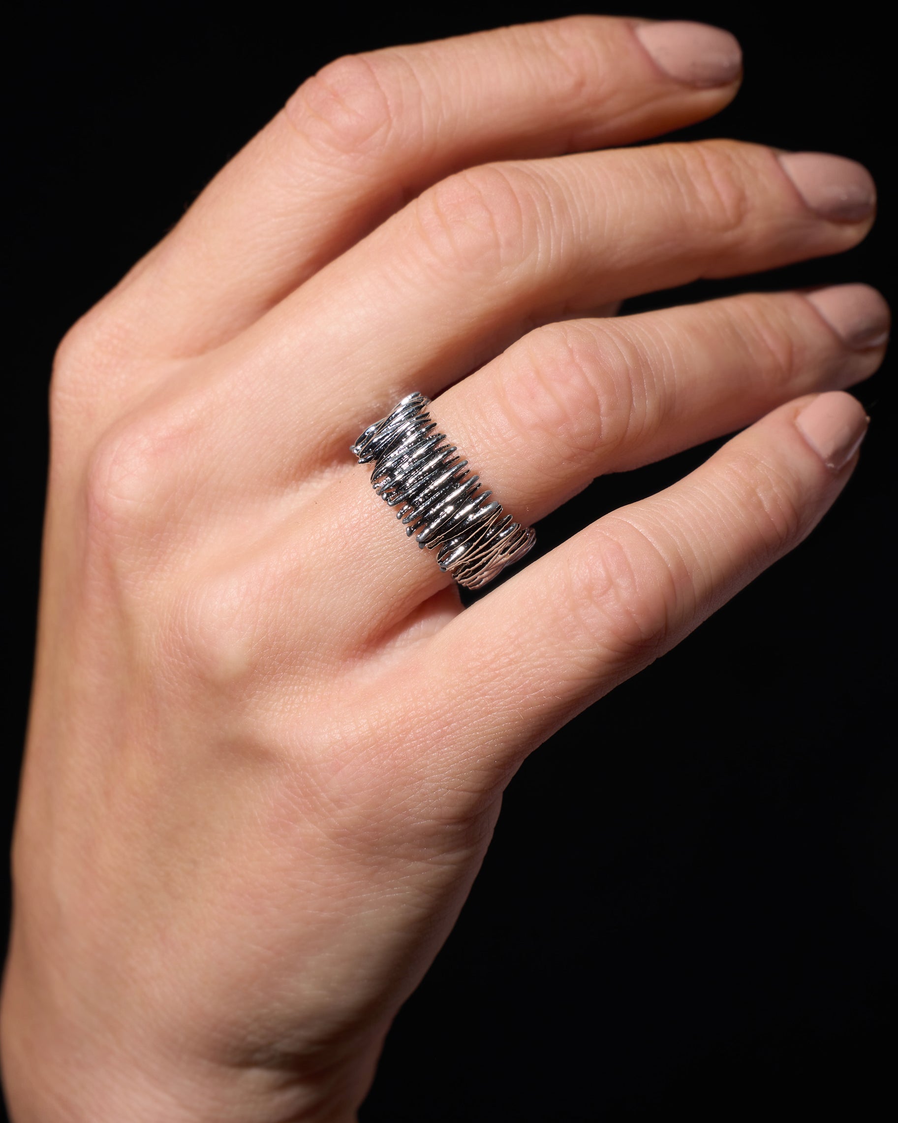 Contrappassi - Anello in acciaio stampa diretta 3D