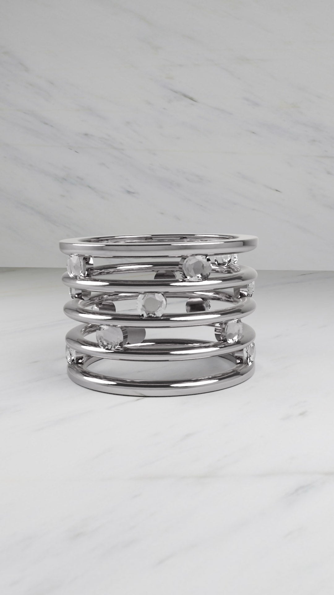 Pentagramma Diamond - Anello in argento 925 e 14 zirconi - pitò Pentagramma Diamond - Anello in argento 925 e 14 zirconi - pitò