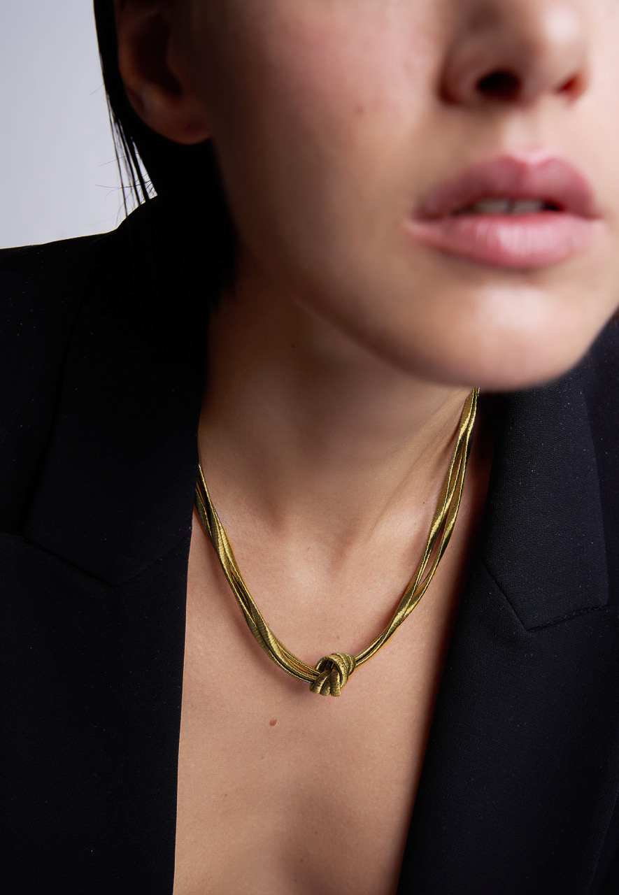String Knot - 925 silver necklace with knot