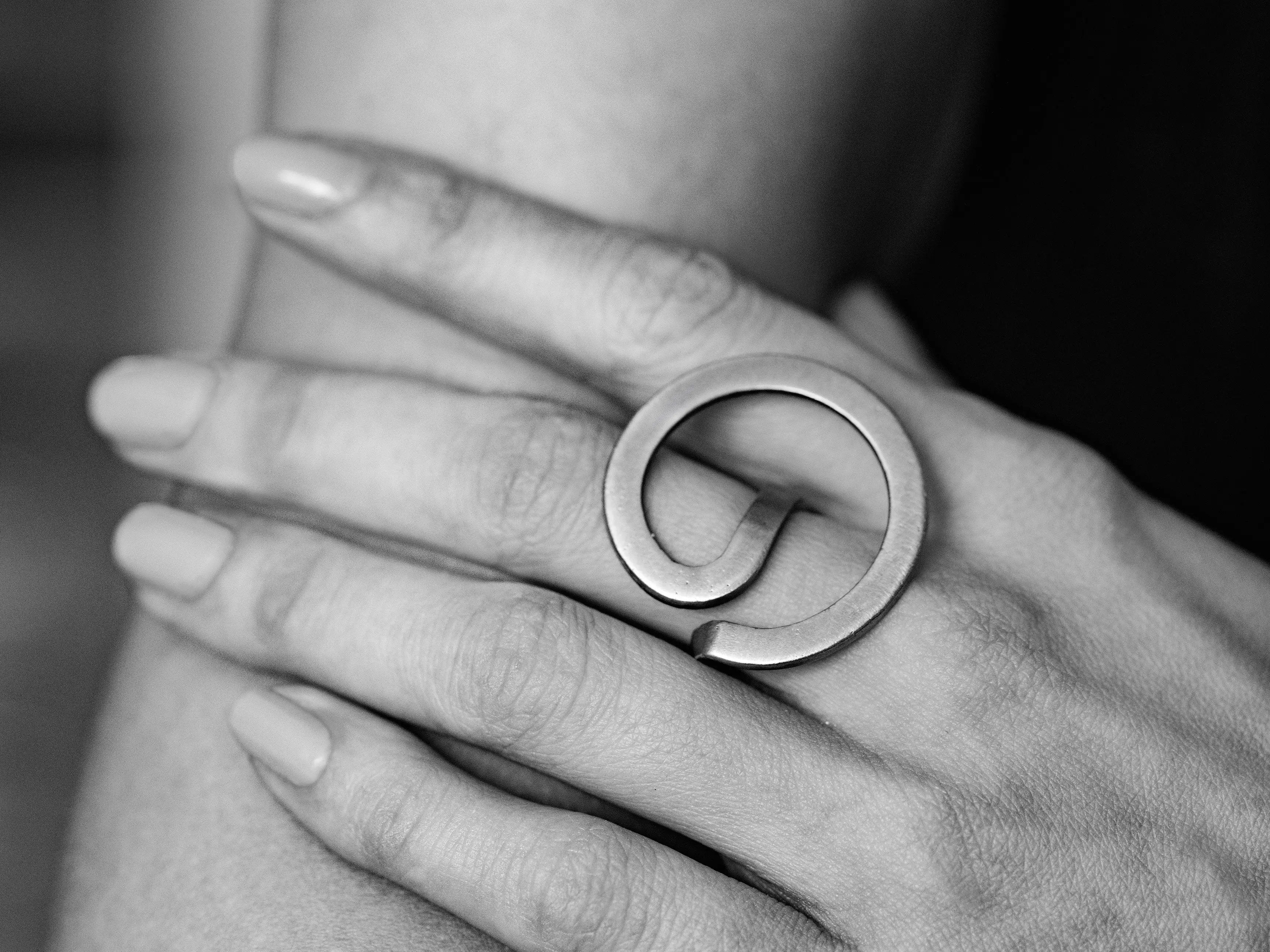 Spira - anello in acciaio inox stampa diretta 3D