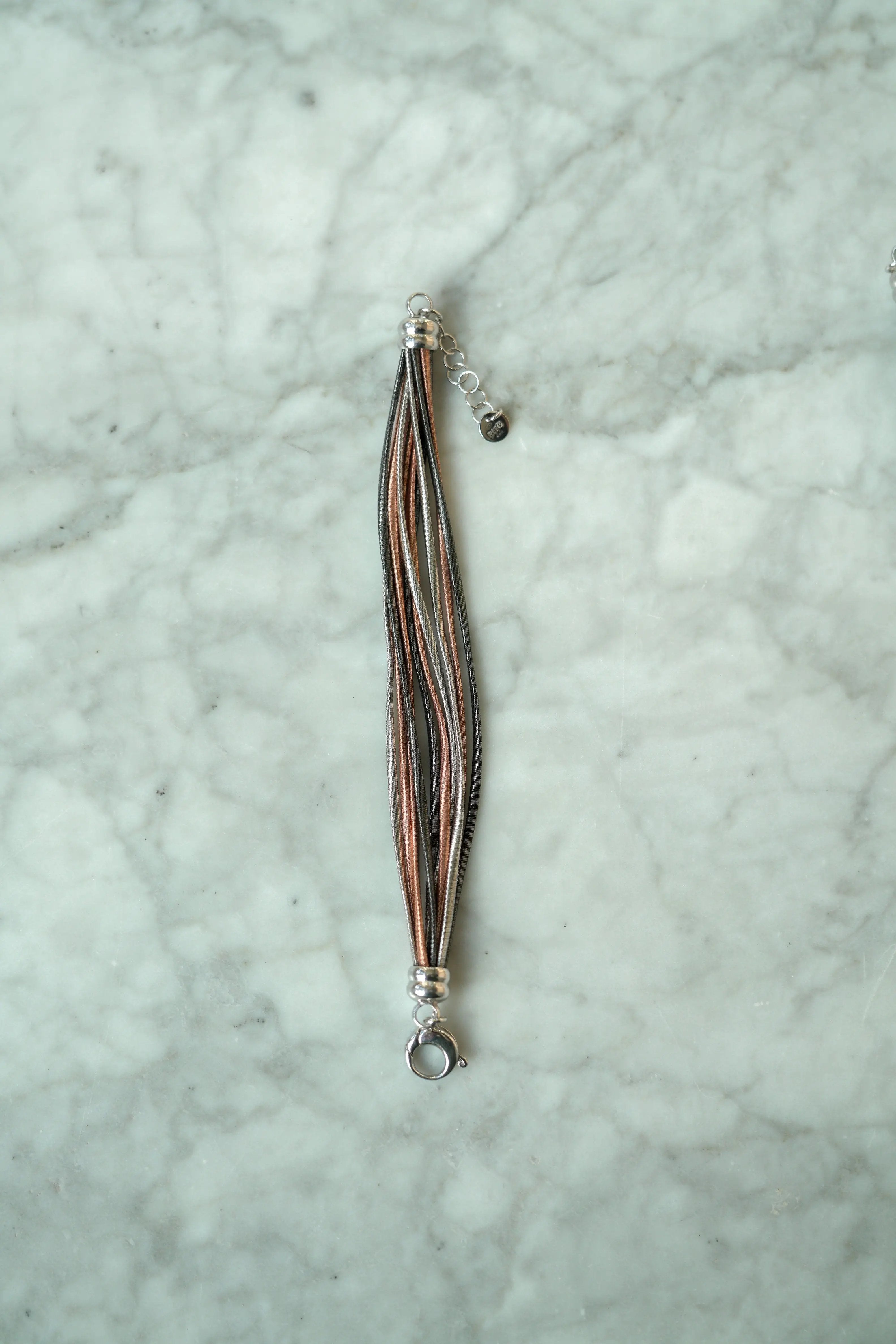 String - 925 silver bracelet, 10 strands