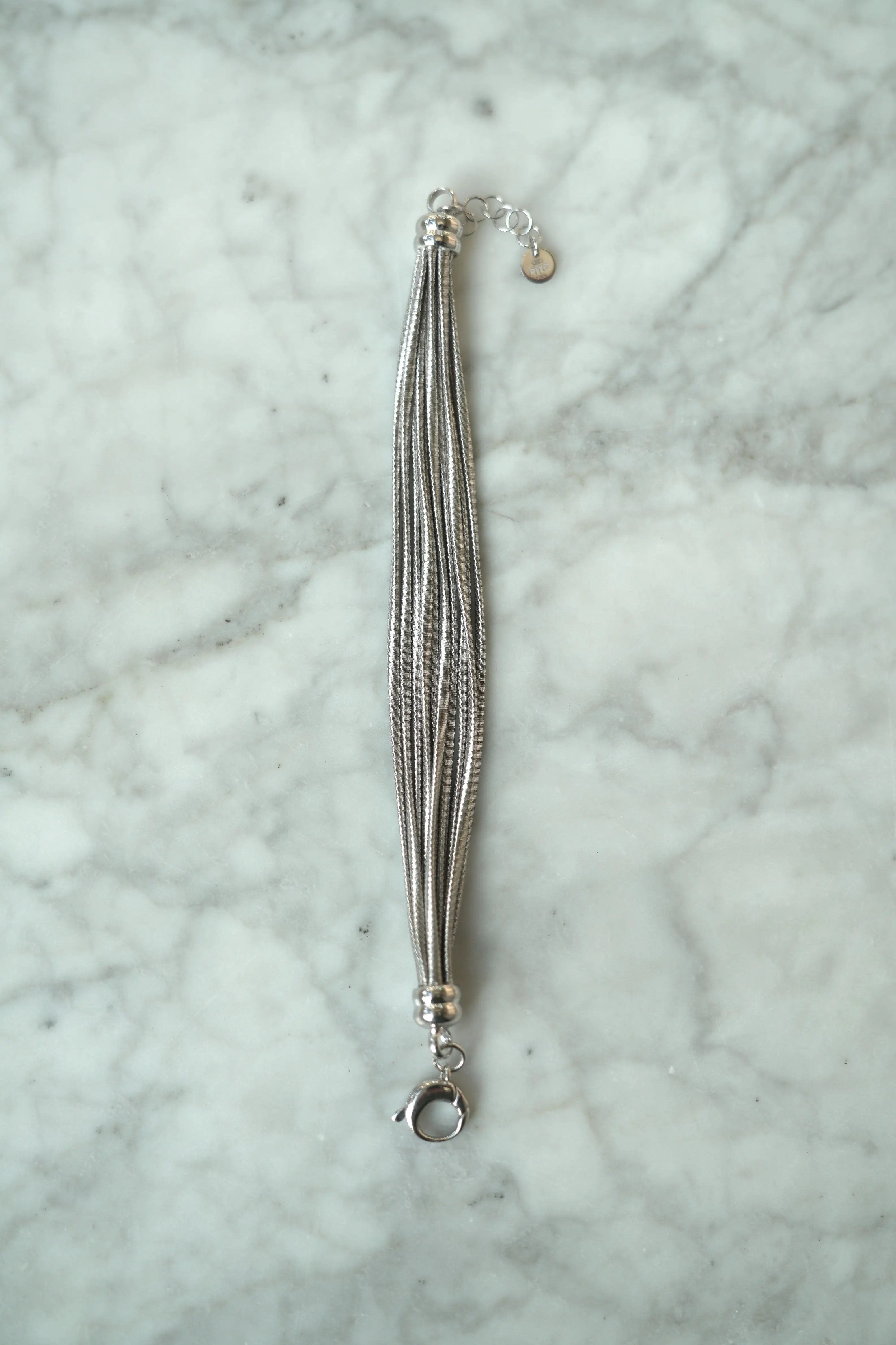 String - 925 silver bracelet, 10 strands