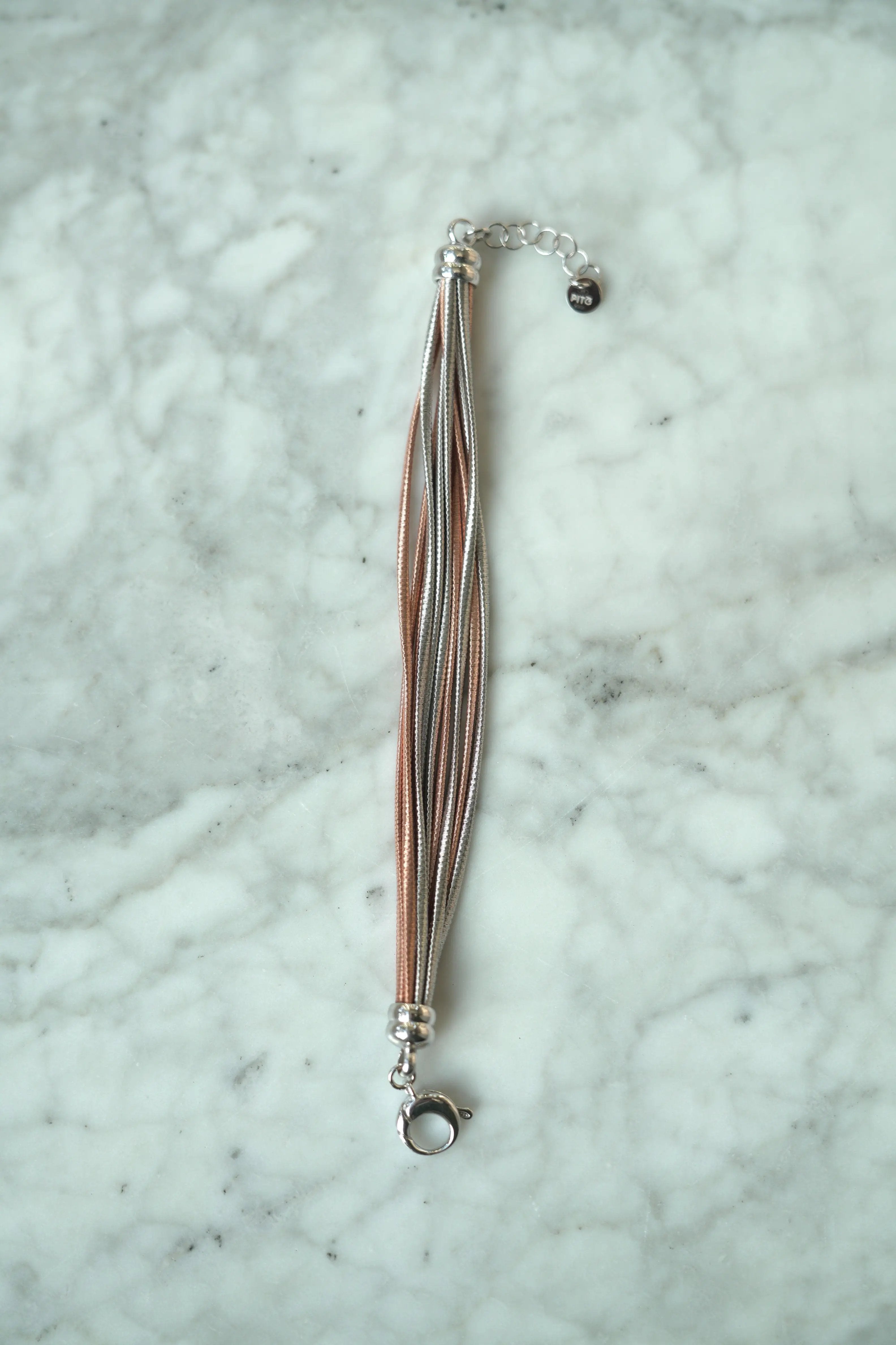 String - 925 silver bracelet, 10 strands