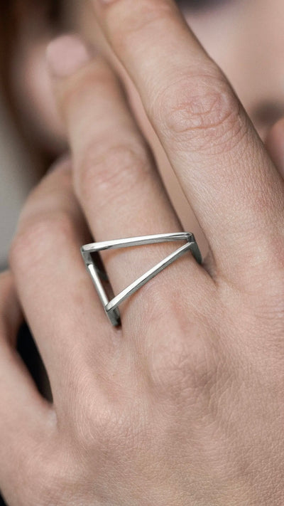 Convergenze Parallele - Anello in argento 925