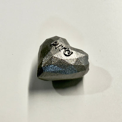 HeartRock - Direct 3D printed stainless steel necklace and pendant
