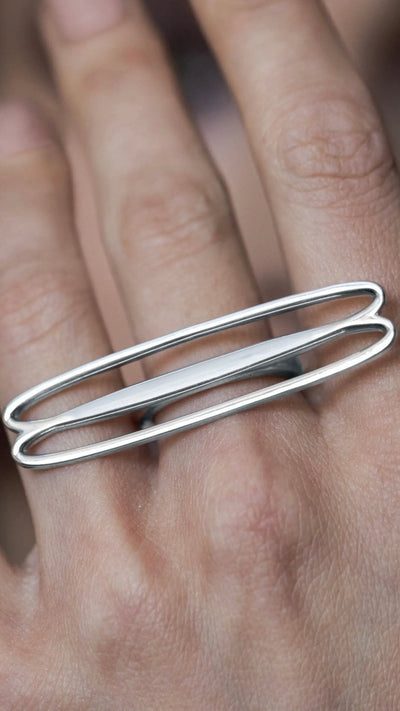 Cufflinks - 925 silver ring