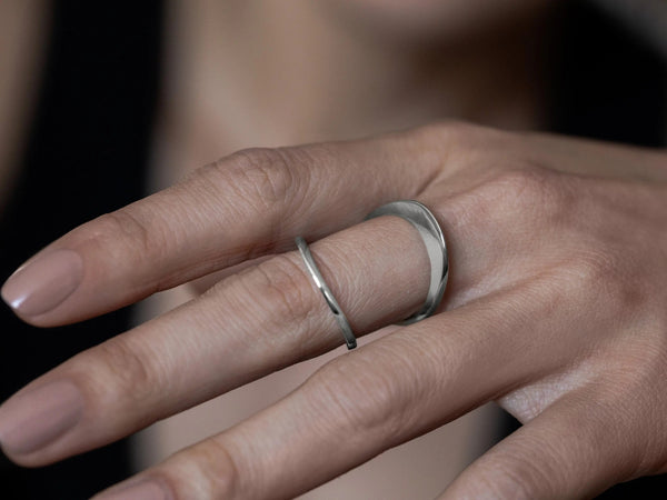 Argini, anello in argento 925, su misura, 100% Made in Italy