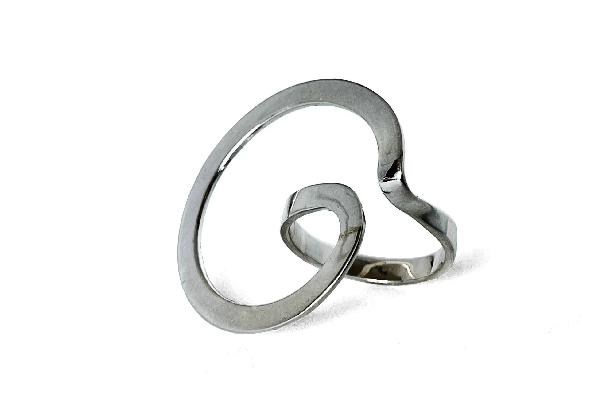 Spira - anello in acciaio inox stampa diretta 3D